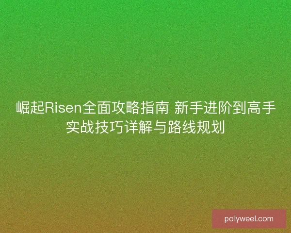 崛起Risen全面攻略指南 新手进阶到高手实战技巧详解与路线规划